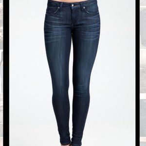 Bebe Hourglass Skinny Jeans Dark Wash Mid-rise 28